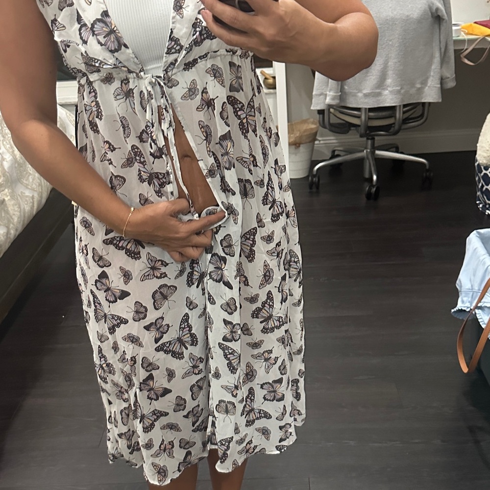 Butterfly Print Women's Dress